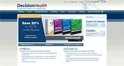 Desktop Screenshot of decisionhealth.com