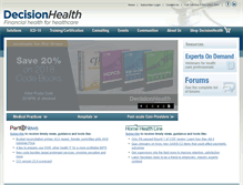 Tablet Screenshot of decisionhealth.com