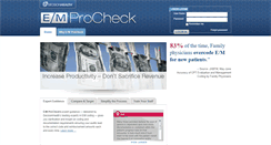 Desktop Screenshot of empc.decisionhealth.com