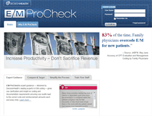 Tablet Screenshot of empc.decisionhealth.com